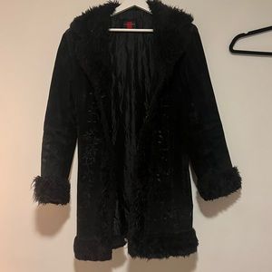 Vintage black penny lane style coat